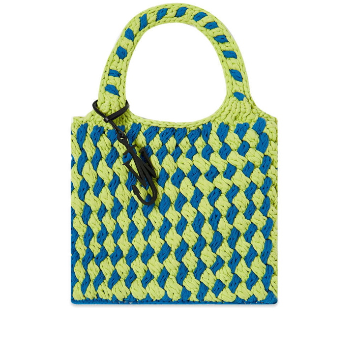 Photo: JW Anderson Flat Knitted Shopper Bag In Rainbow