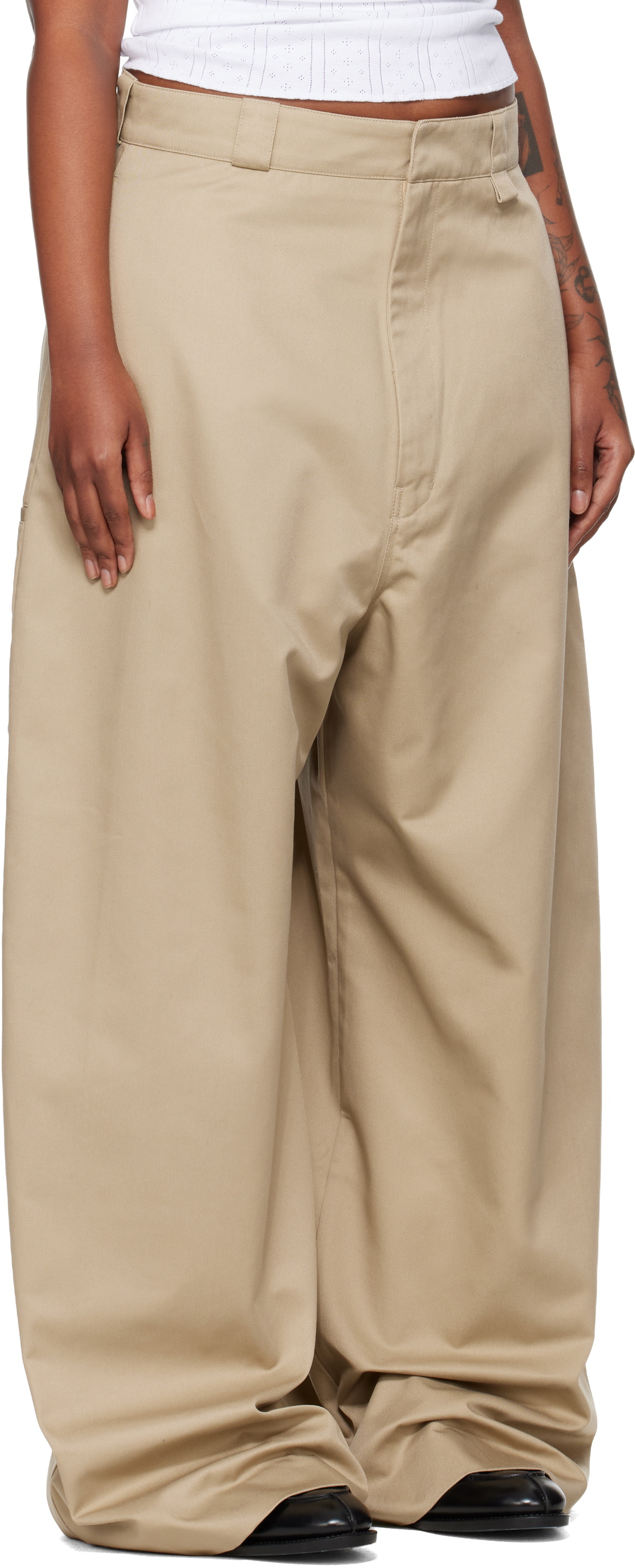 WILLY CHAVARRIA Beige Cholo Chino Trousers