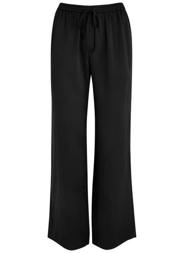 Photo: Fleur OF England Fleur du Jour Silk-satin Pyjama Trousers Black