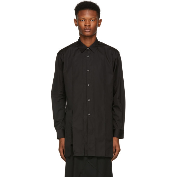 Photo: Comme des Garcons Shirt Black Cut-Out Strips Shirt