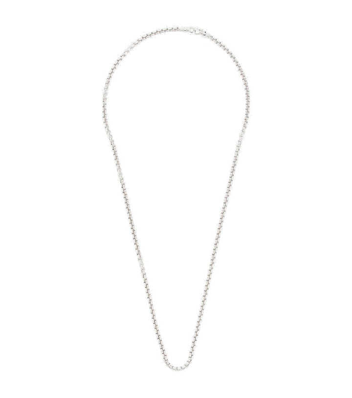 Photo: Tom Wood - Venetian Chain Single M sterling silver necklace