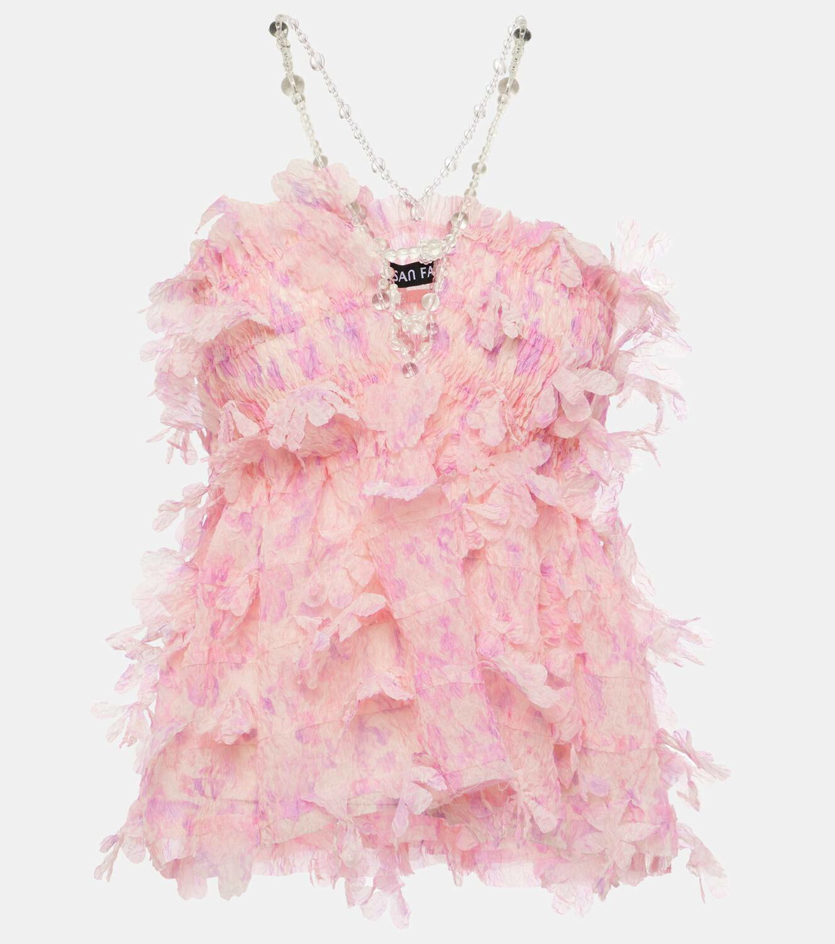 Susan Fang Floral shirred top