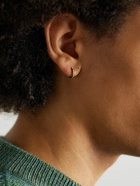 KOLOURS JEWELRY - Luna Fortis Small Gold Diamond Single Hoop Earring