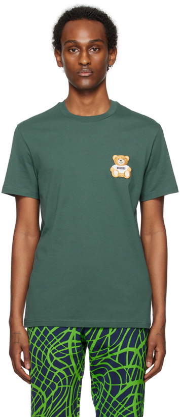 Photo: Moschino Green Teddy Patch T-Shirt