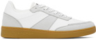 A.P.C. White & Gray Plain Sneakers