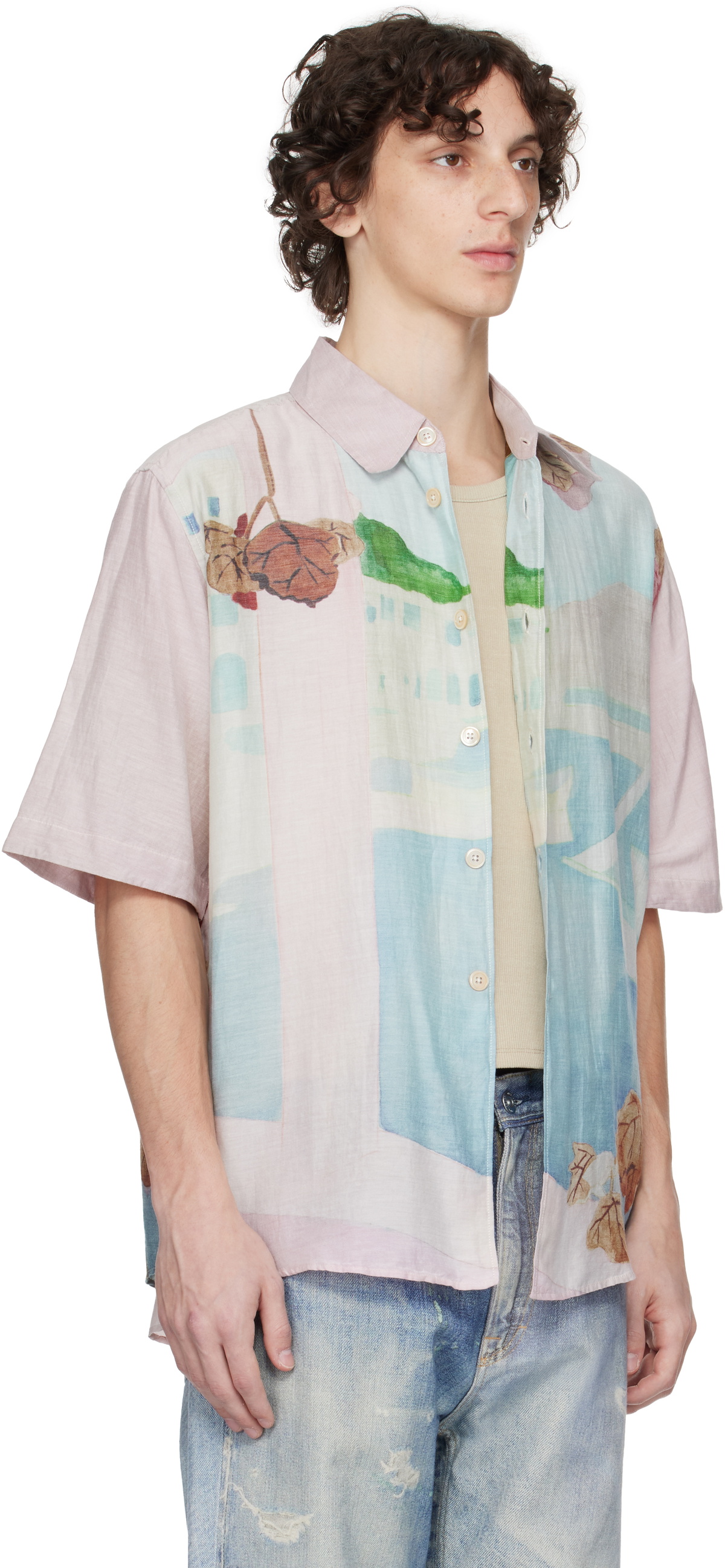 OUR LEGACY Pink Beyond Shortsleeve Shirt Our Legacy
