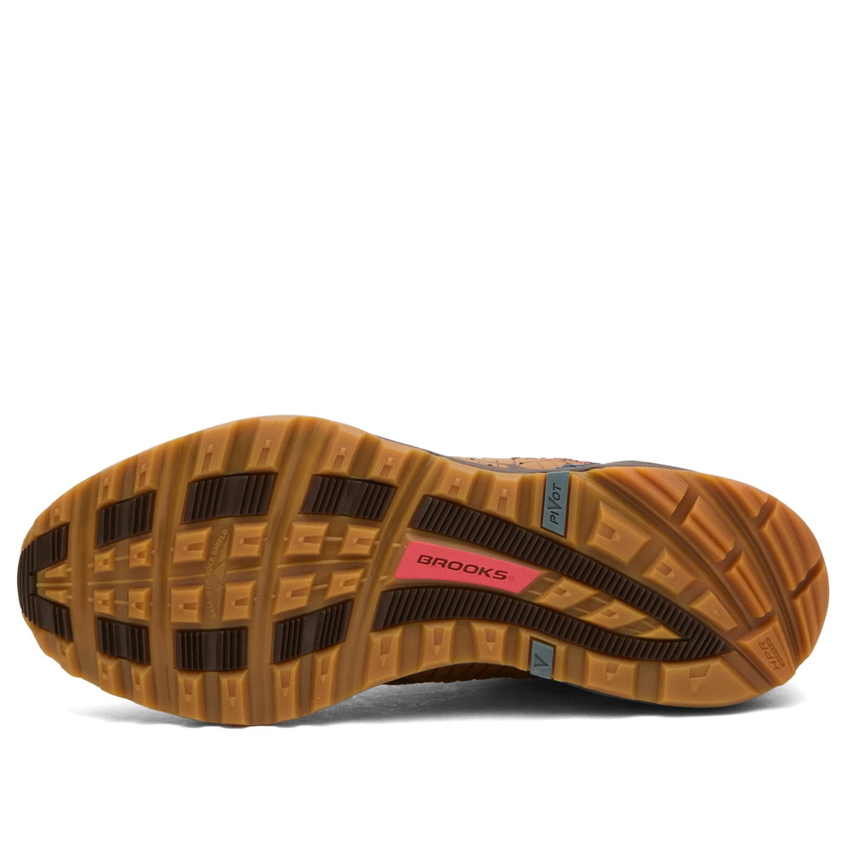 Brooks Men's x STAPLE Cascadia 1 Sneaker in Ginger/Wren/Stormy Weather