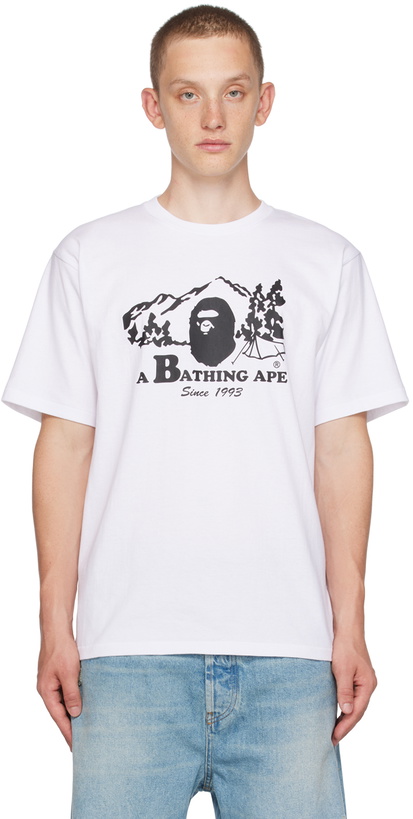 Photo: BAPE White Camp T-Shirt