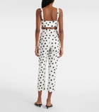 Adriana Degreas Cotton-blend capri pants