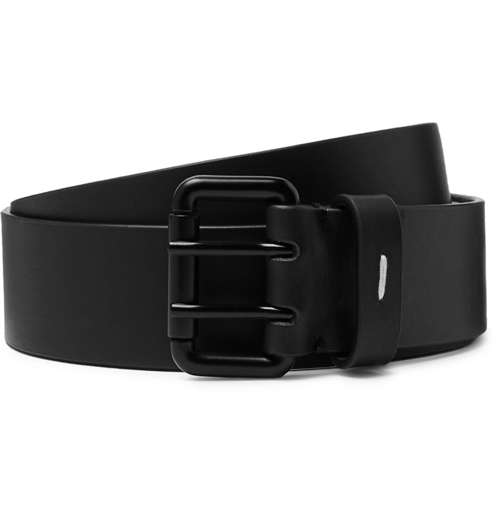 Photo: Maison Margiela - 3.5cm Black Leather Belt - Black