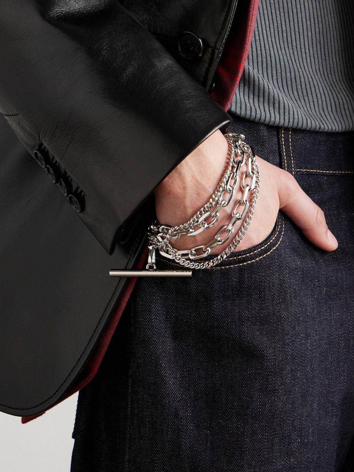 McQueen - Sling Palladium-Plated Bracelet