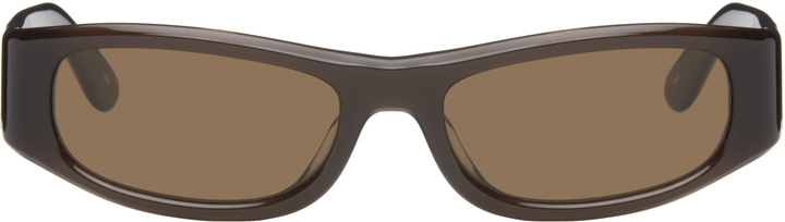 Photo: THISTLES Brown 'The Suede' Sunglasses
