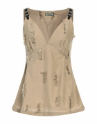 Durazzi Womens Top Military in Green