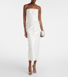 Costarellos Lace bustier gown