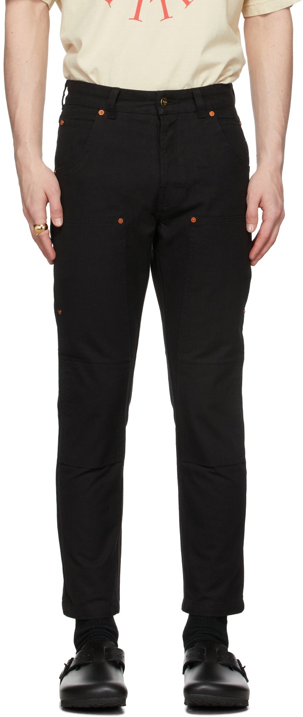 Photo: Vyner Articles Black Canvas Worker Trousers