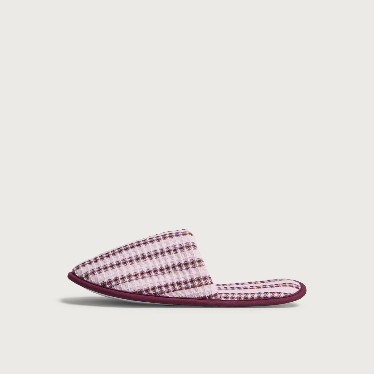 HAY Waffle Slippers in Stripe Cool Pink