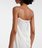 Jacquemus Plumetis polka-dot jersey slip dress