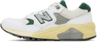 New Balance White 580 Sneakers