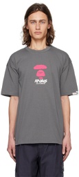 AAPE by A Bathing Ape Gray Bonded T-Shirt