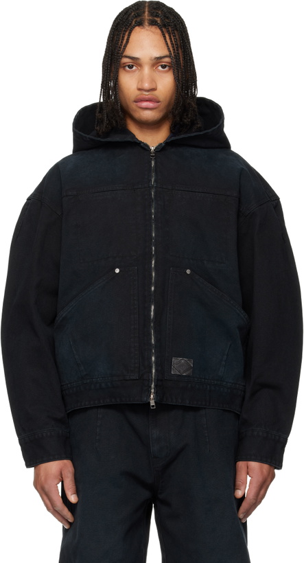 Photo: WOOYOUNGMI Navy Hood Dyed Jacket