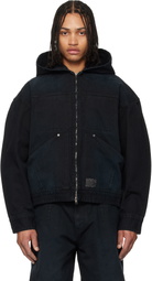 WOOYOUNGMI Navy Hood Dyed Jacket