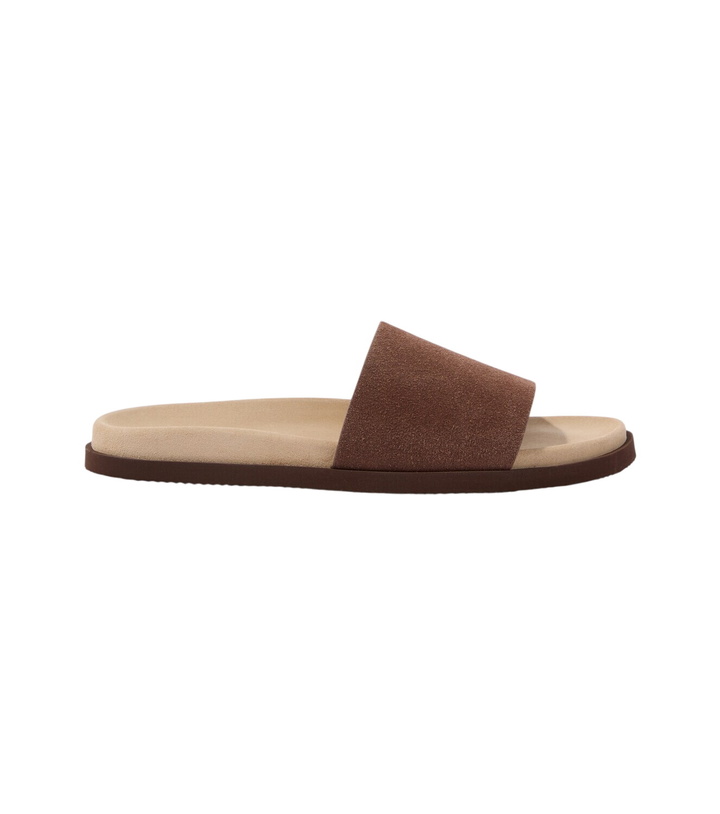 Photo: Brunello Cucinelli Suede slides