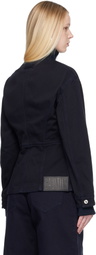 Jean Paul Gaultier Navy 'The Slit' Denim Jacket