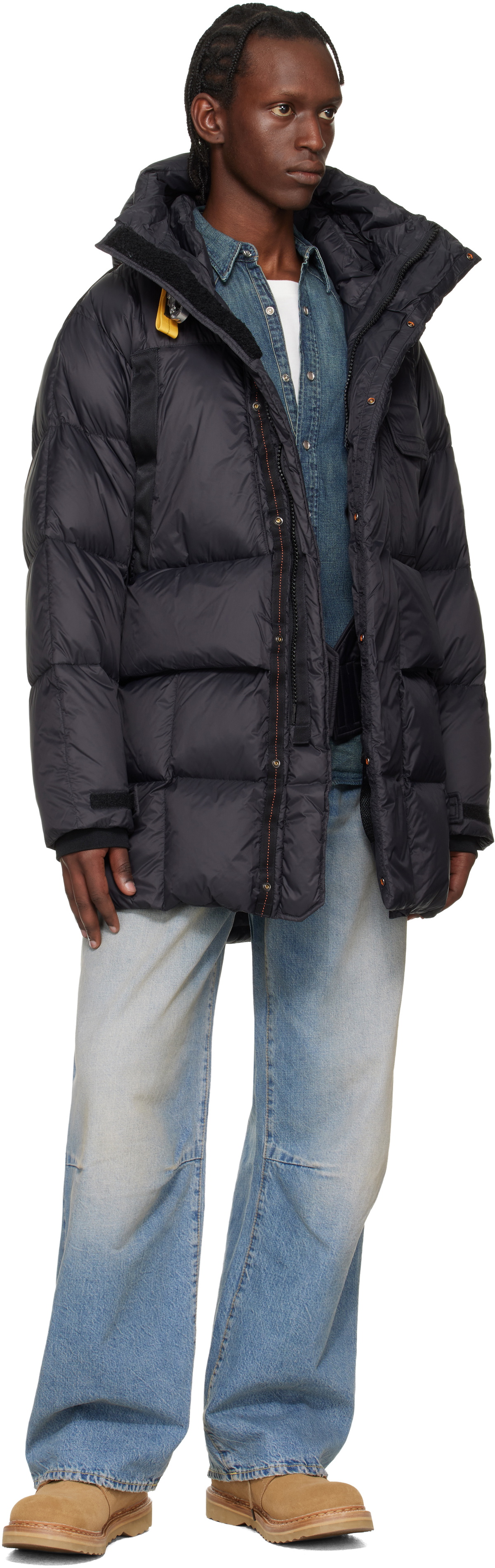 Parajumpers Black Bold Parka Hooded Down Jacket