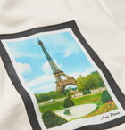 AMI - Eiffel Tower Appliquéd Cotton-Jersey T-Shirt - White