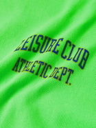 Pasadena Leisure Club - Logo-Print Cotton-Jersey Hoodie - Green