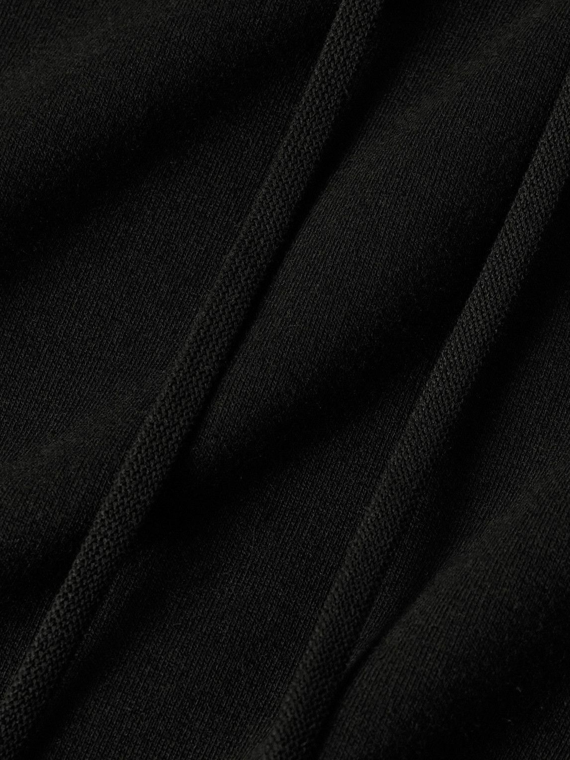 The Row - Stanley Cotton and Cashmere-Blend Jersey Hoodie - Black