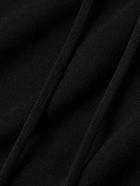 The Row - Stanley Cotton and Cashmere-Blend Jersey Hoodie - Black