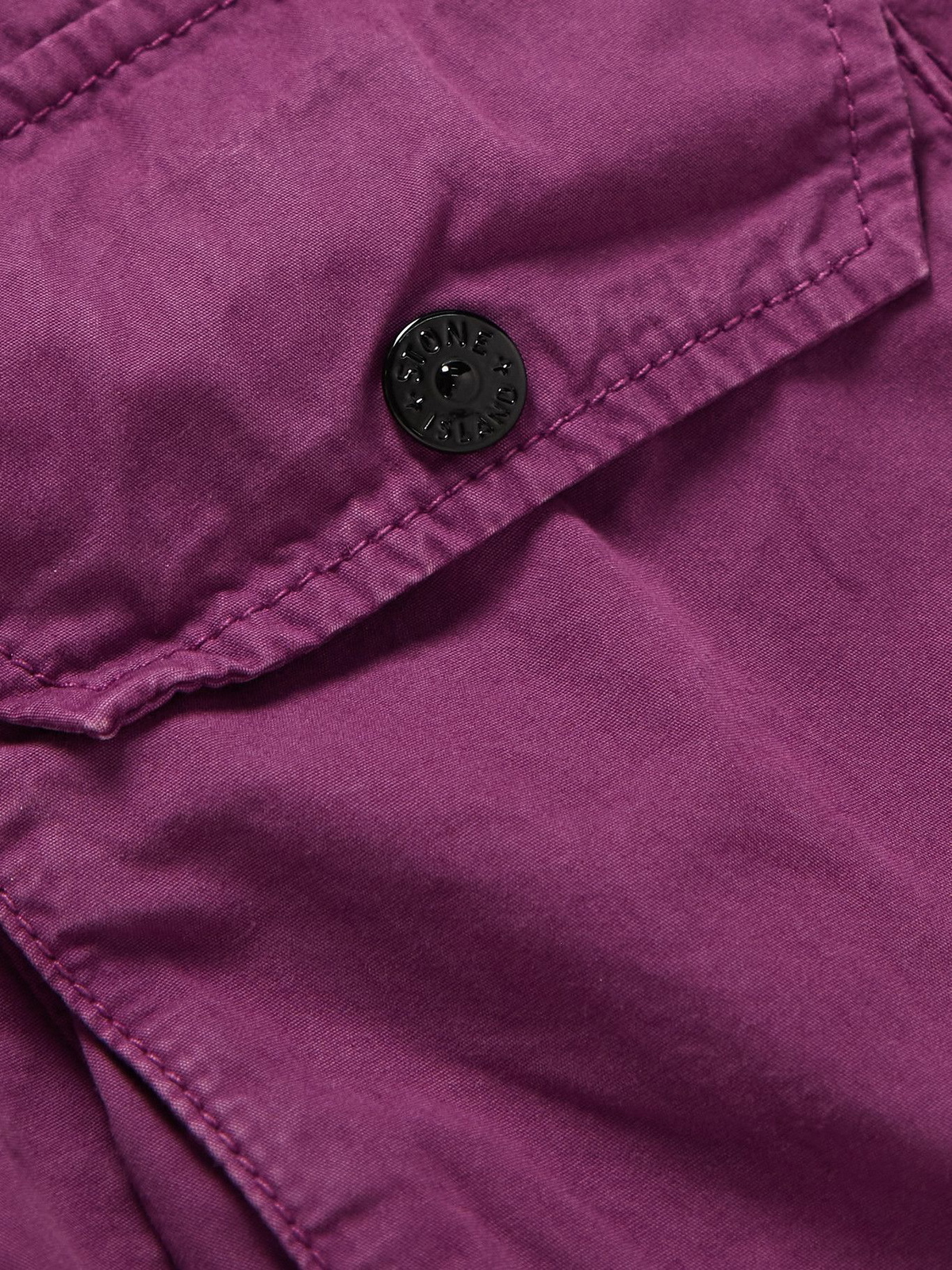 Burgundy stone sales island overshirt