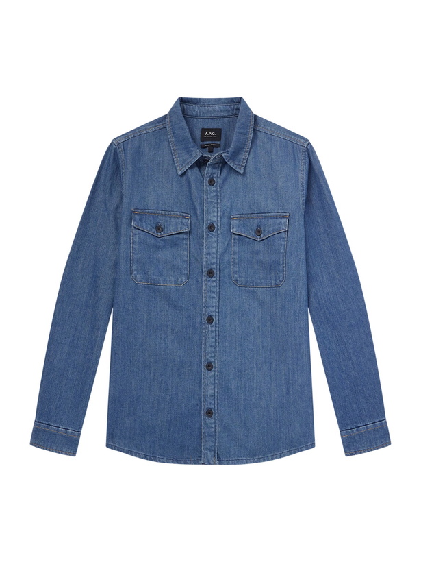 Photo: A.P.C. - Denim Shirt - Blue