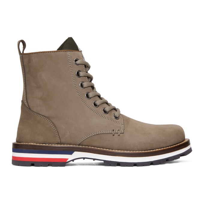 Photo: Moncler Grey Suede New Vancouver Boots