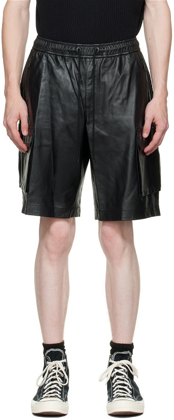 Photo: FRAME Black Cargo Shorts