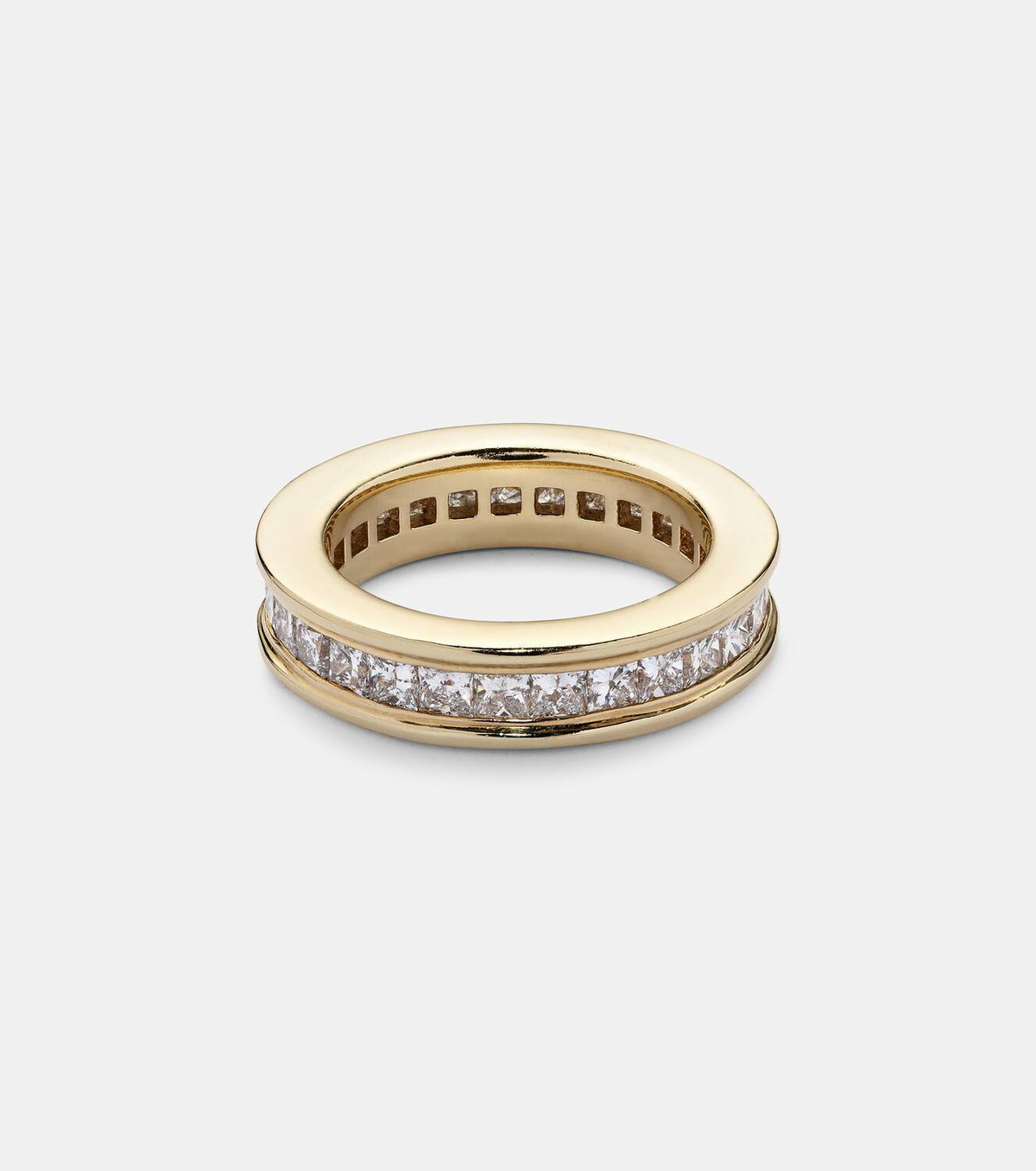 Octavia Elizabeth Ivy Eternity 18kt gold ring with diamonds