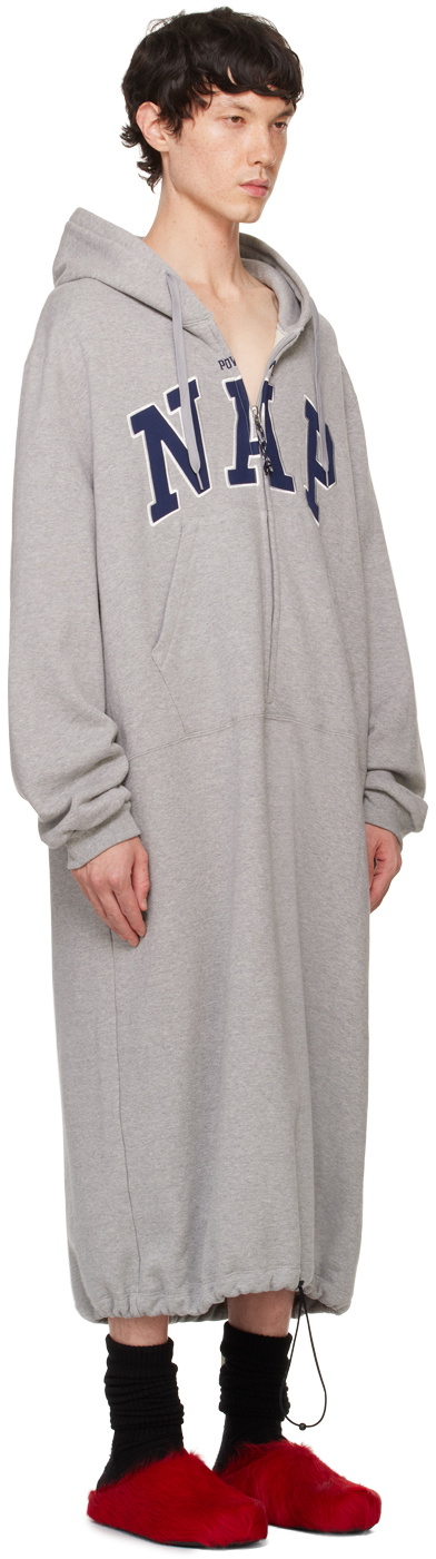 doublet Gray 'Power Nap' Hoodie