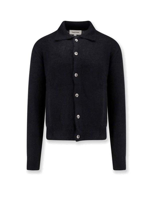 Photo: Tonywack Cardigan Black Mens Knitwear