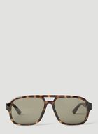 Gucci - Aviator Sunglasses in Brown