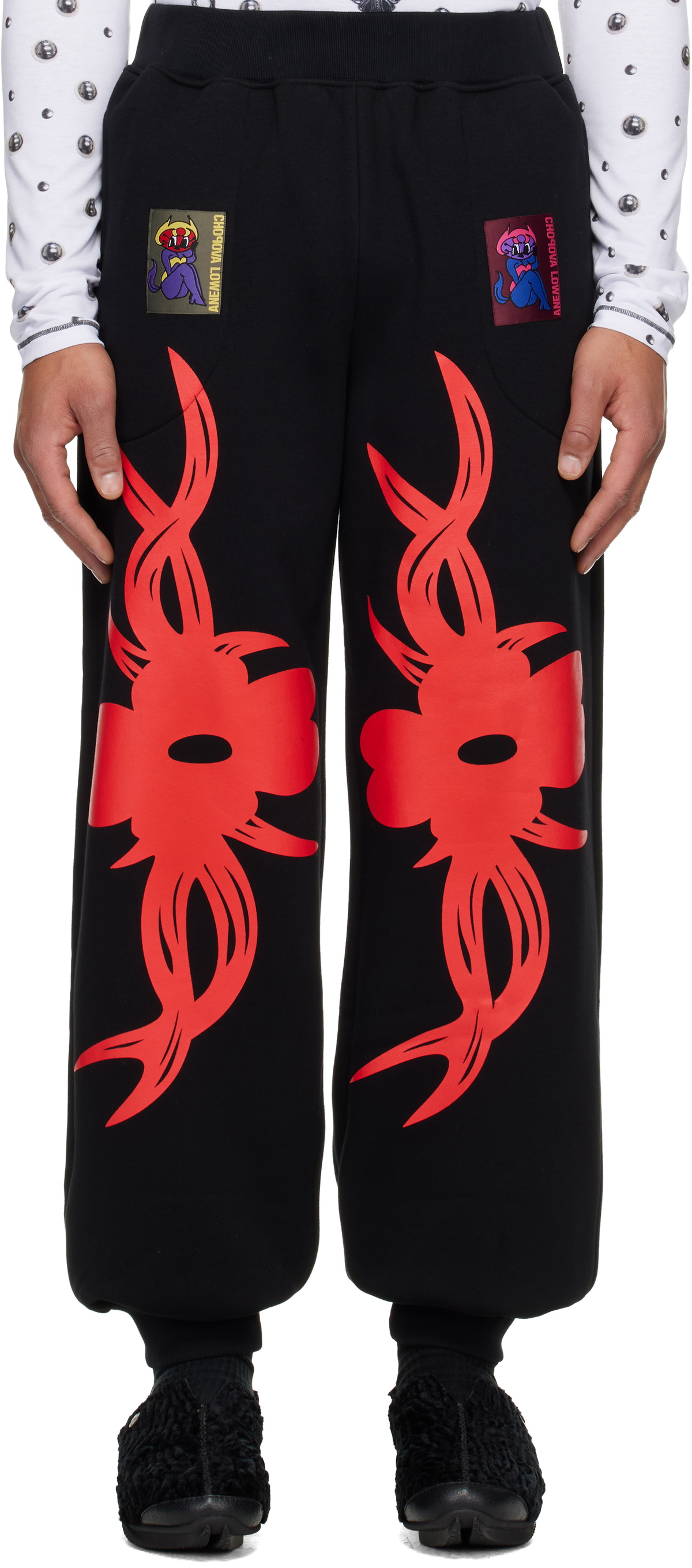 Chopova Lowena Black Blade Sweatpants