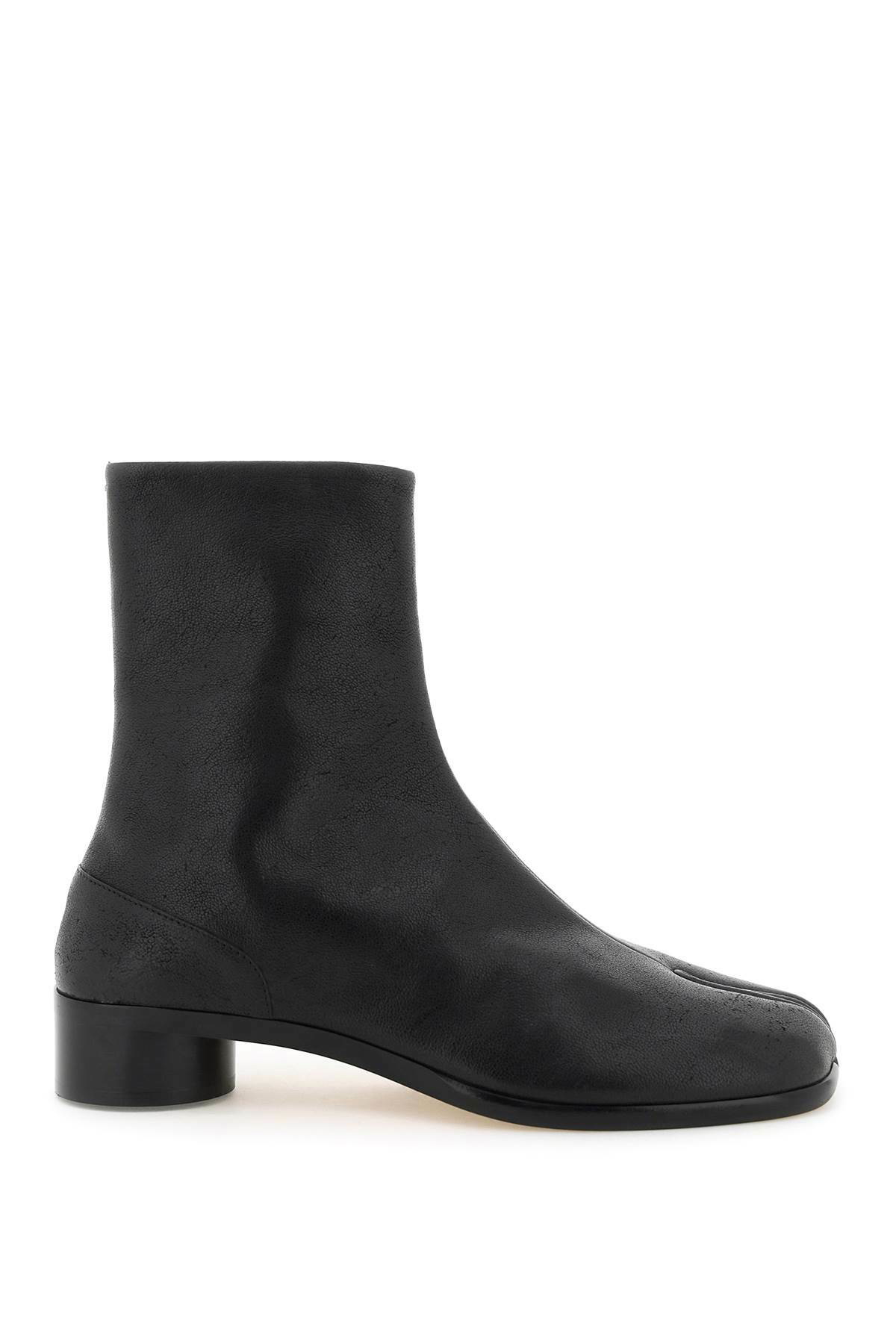 Maison Margiela Green Low Heel Tabi Boots Maison Margiela