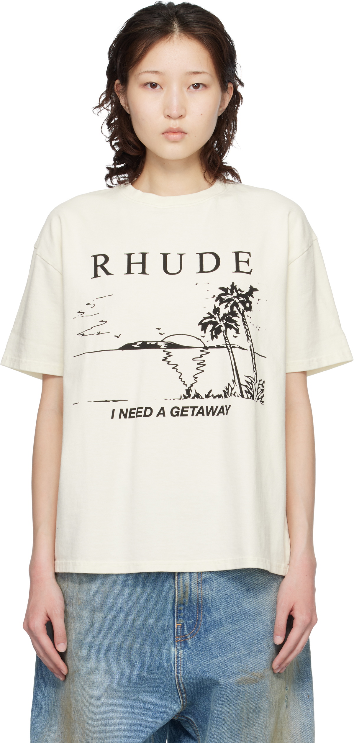 Rhude Off-White 'I Need A Getaway' T-shirt