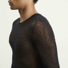 Rick Owens Men's Fine Knit Dennis Sheer Top in Black