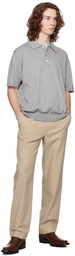 ANOTHER ASPECT Gray 'Another Polo Shirt 3.0' Polo