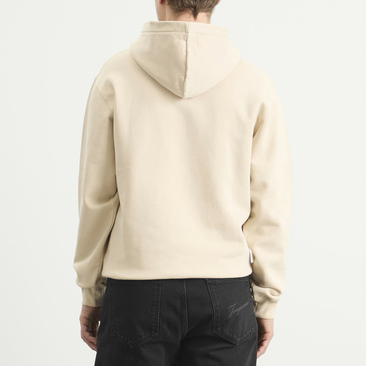Jacquemus Men's Gros Grain Hoodie in Beige