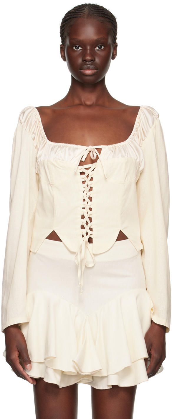 Tach Off-White Salvia Blouse