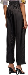 Bianca Saunders Black Vented Lounge Pants