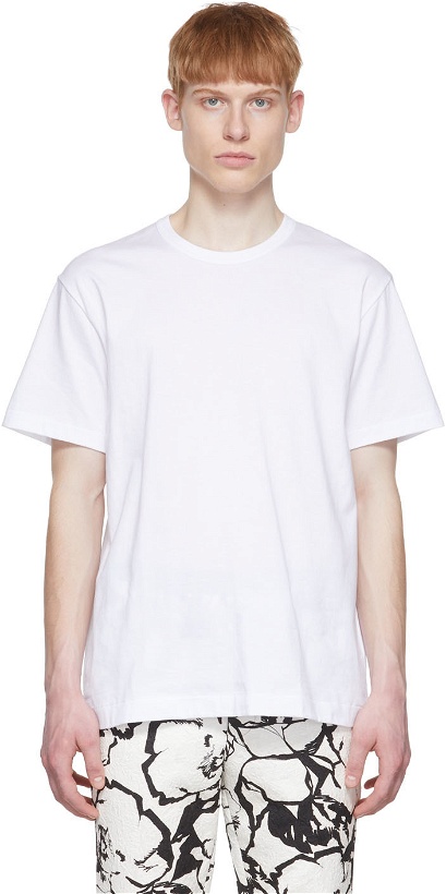 Photo: Comme des Garçons Homme Plus White Cotton T-Shirt