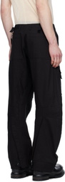JiyongKim Black Alpha Industries Edition Curved Multi Pocket Cargo Pants